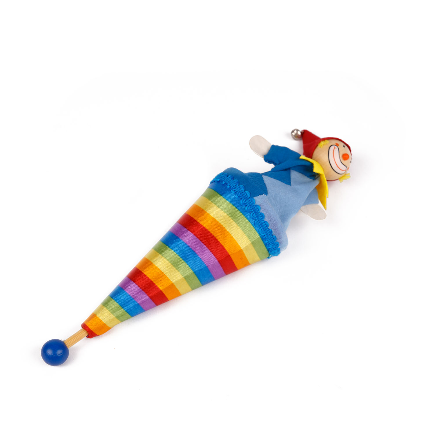 Tütenkasper  Clown bunte Streifen