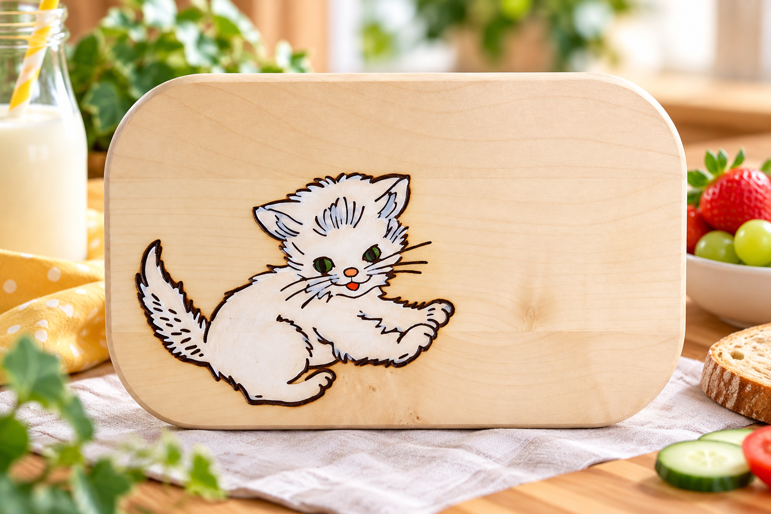 Frühstücksbrett „Katze“