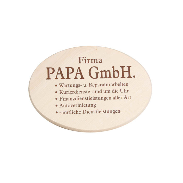 Spruchbrett "Papa GmbH"