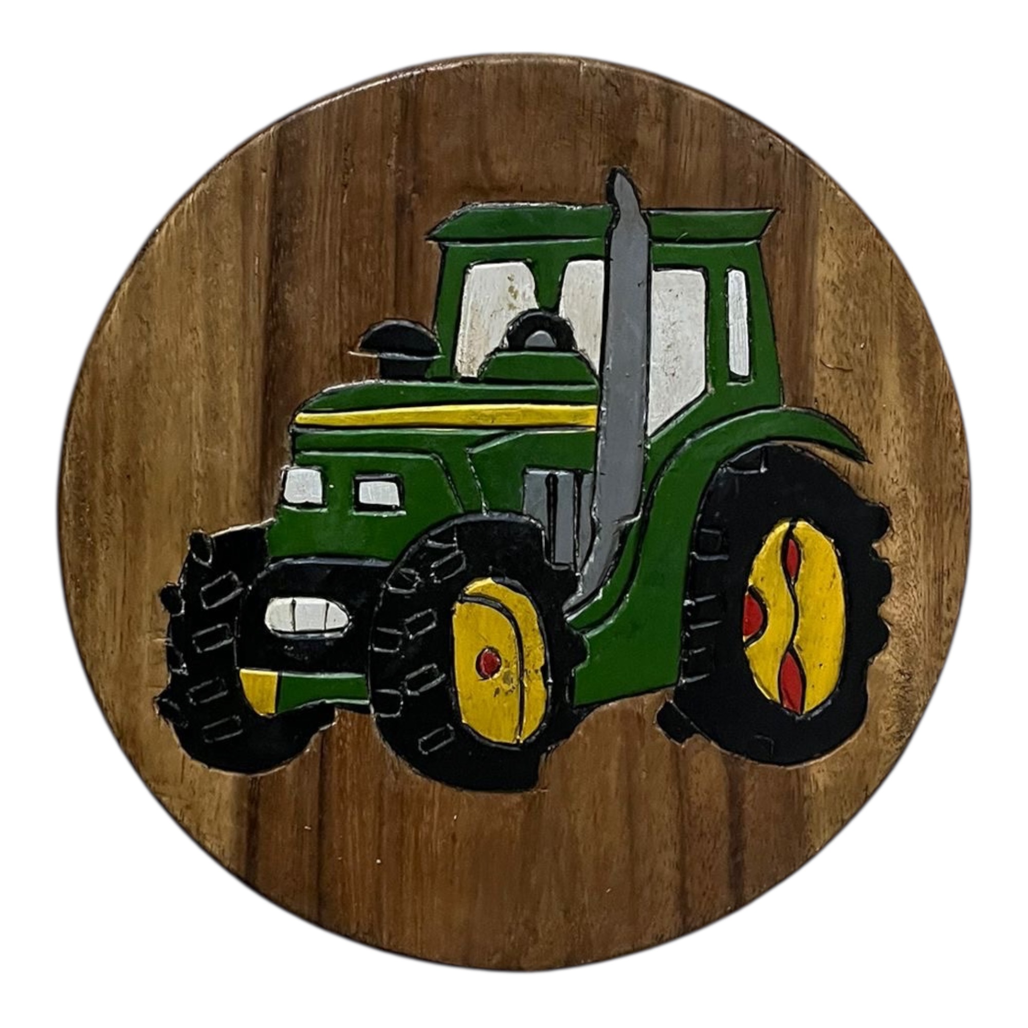 Hocker "Trecker gelbe Felgen"