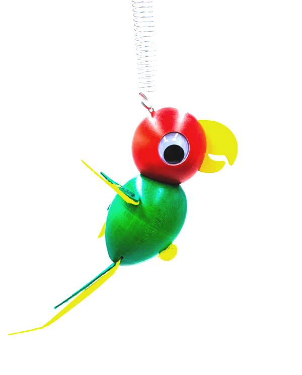 Schwingfigur "Papagei" grün