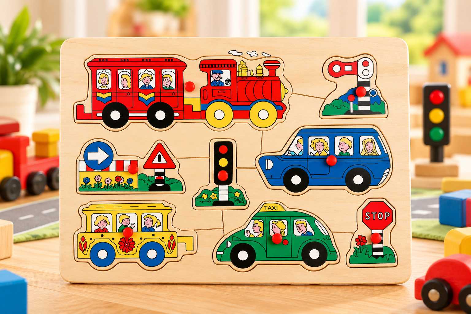 Steckpuzzle "Verkehr/Fahrzeuge"