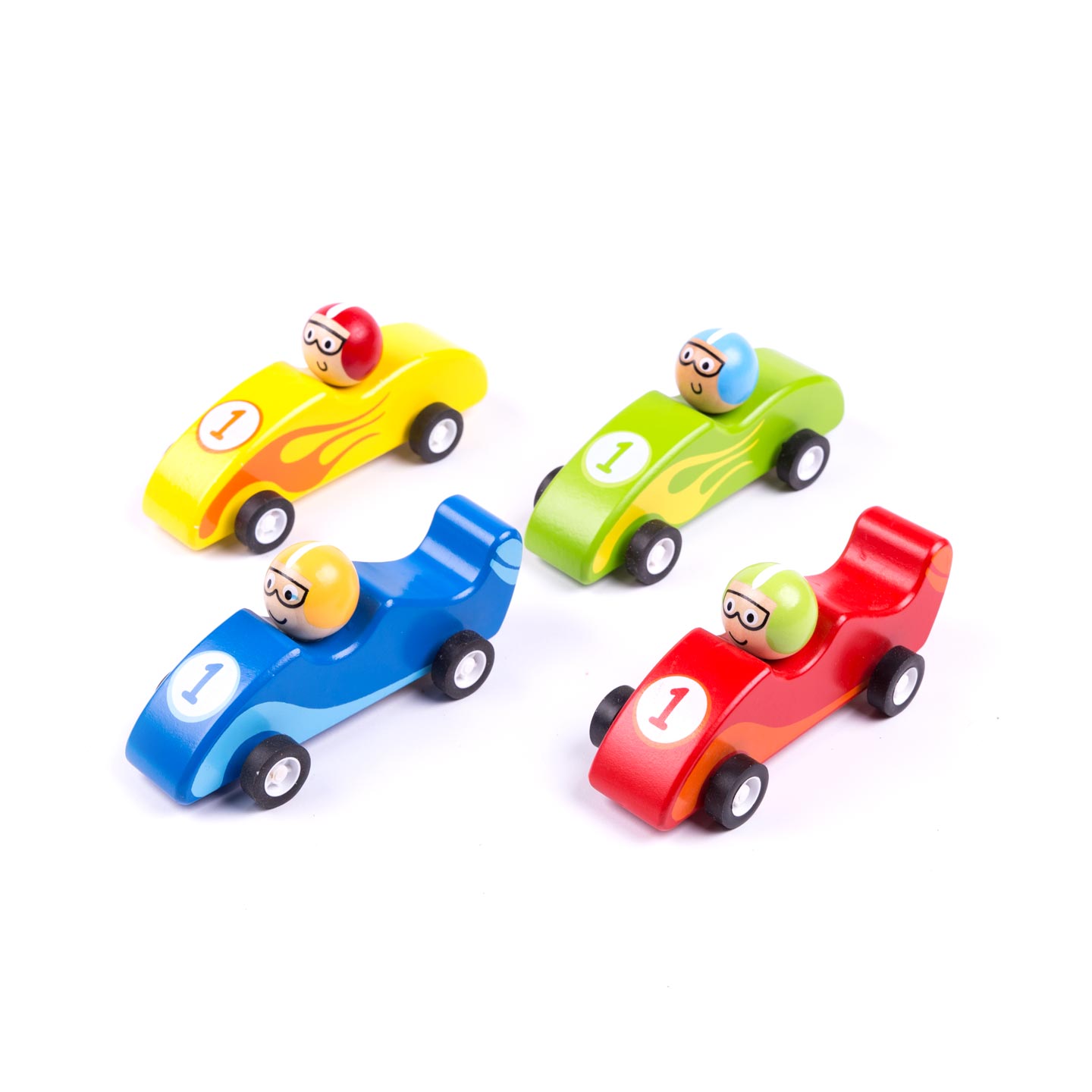 Bunte Rennwagen Flitzer