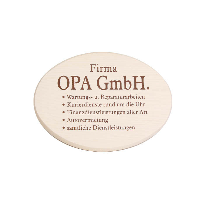 Spruchbrett "Opa GmbH"