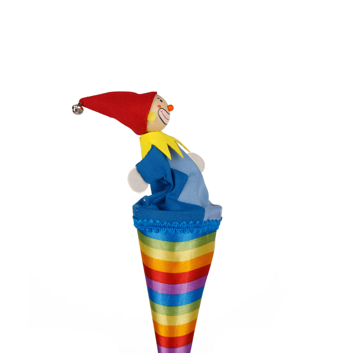 Tütenkasper  Clown bunte Streifen