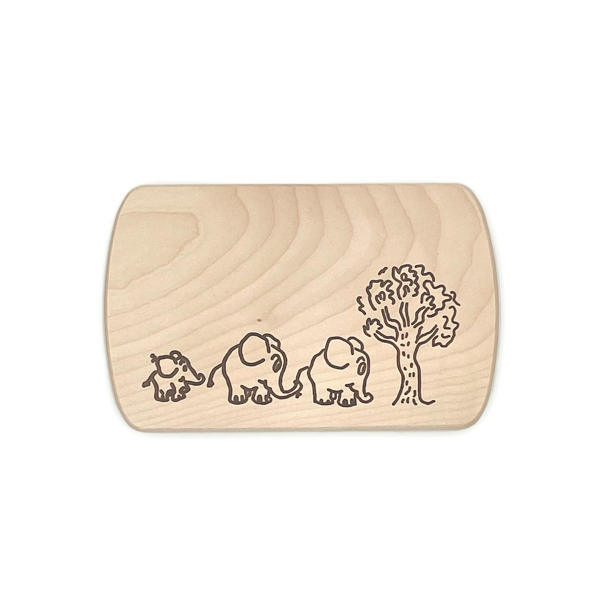 Frühstücksbrett „Elefantenfamilie"