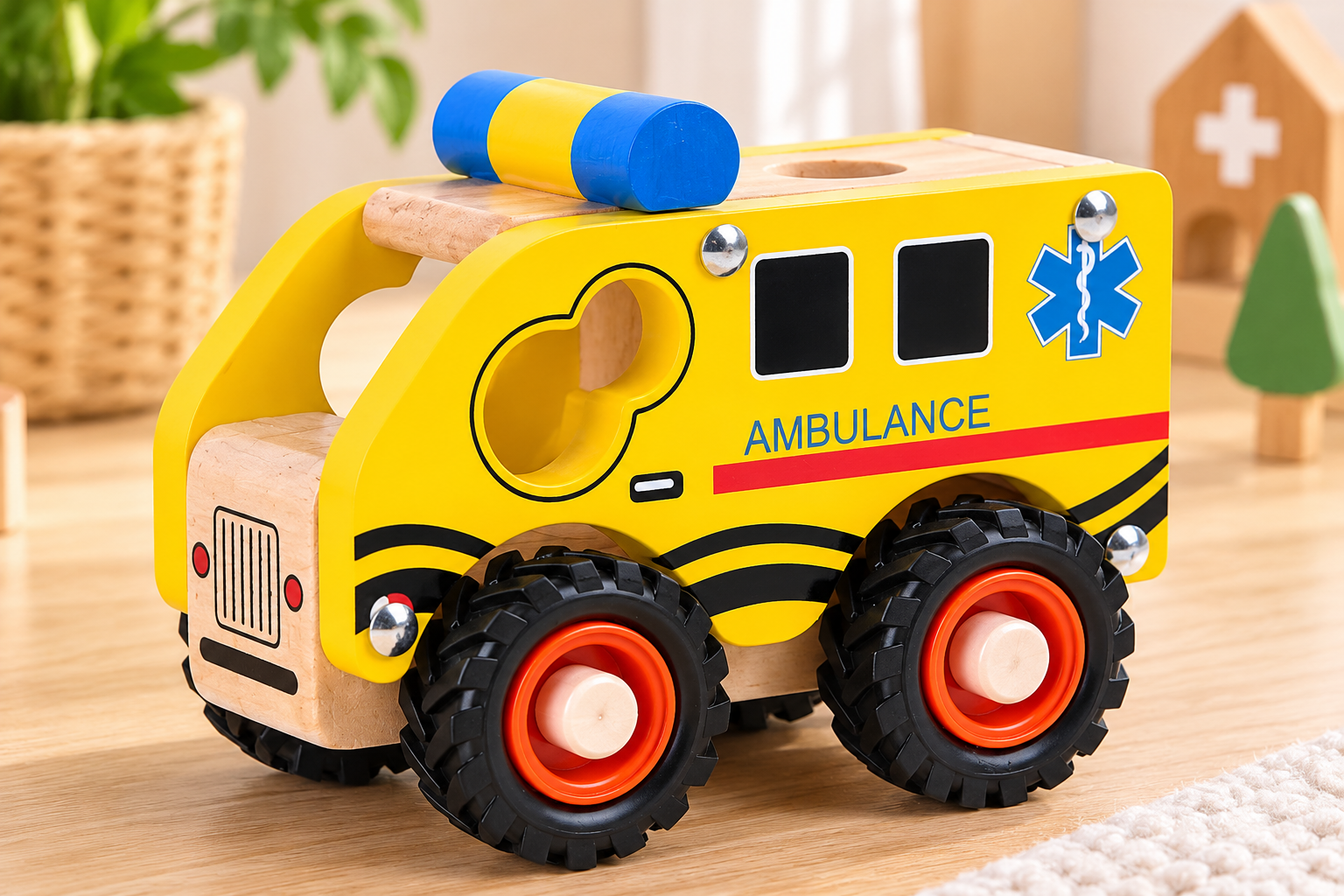 Krankenwagen aus Holz