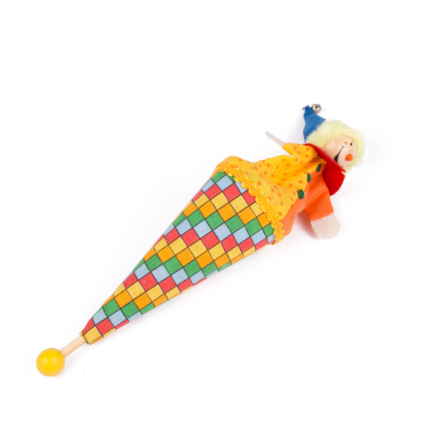 Tütenkasper orange Karos