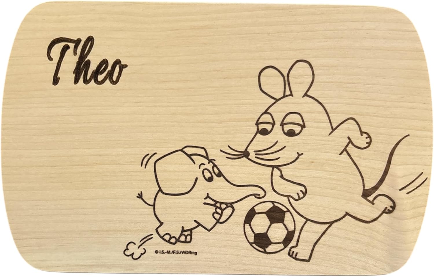 Frühstücksbrett „Sendung mit der Maus Fußball"