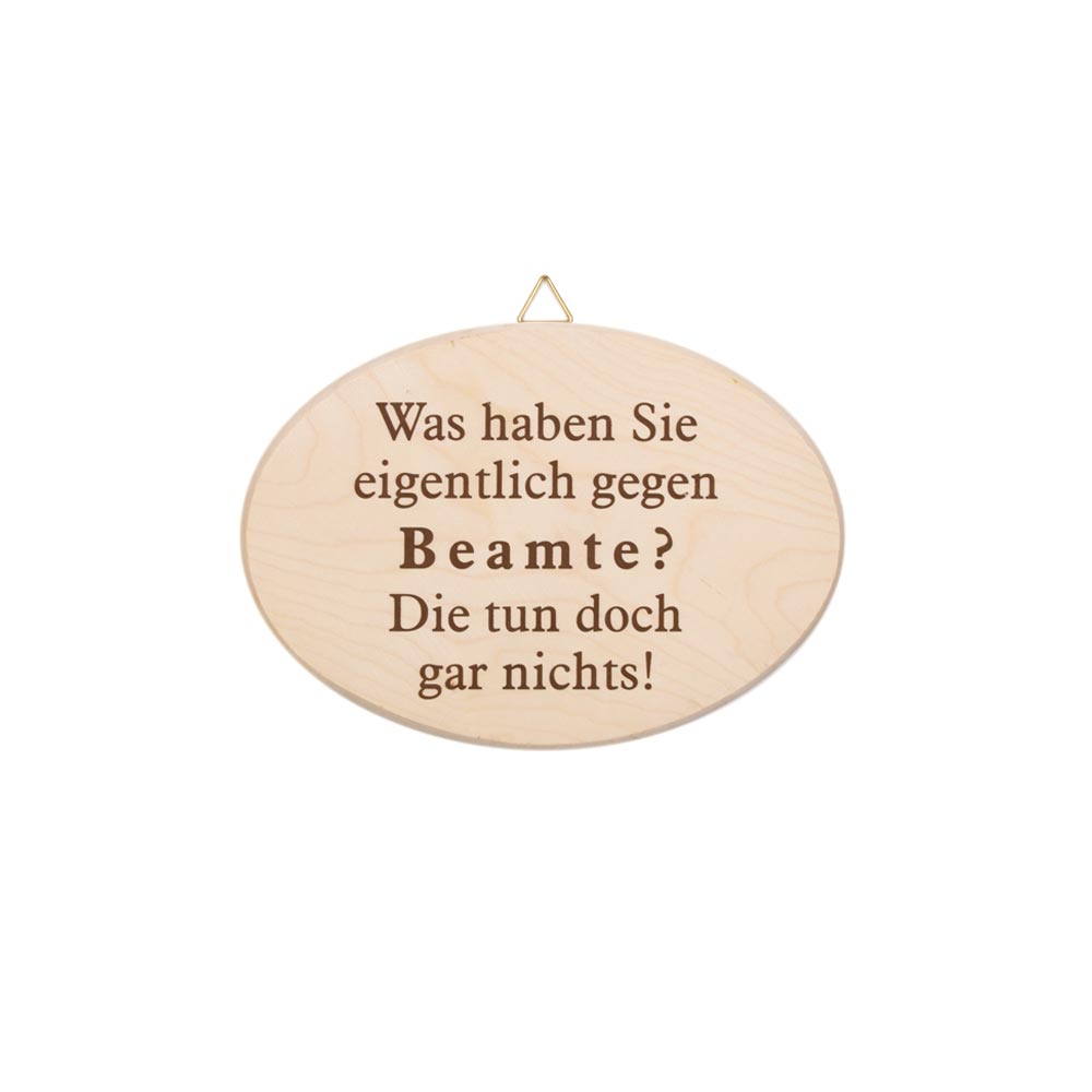 Türschild "Beamte"