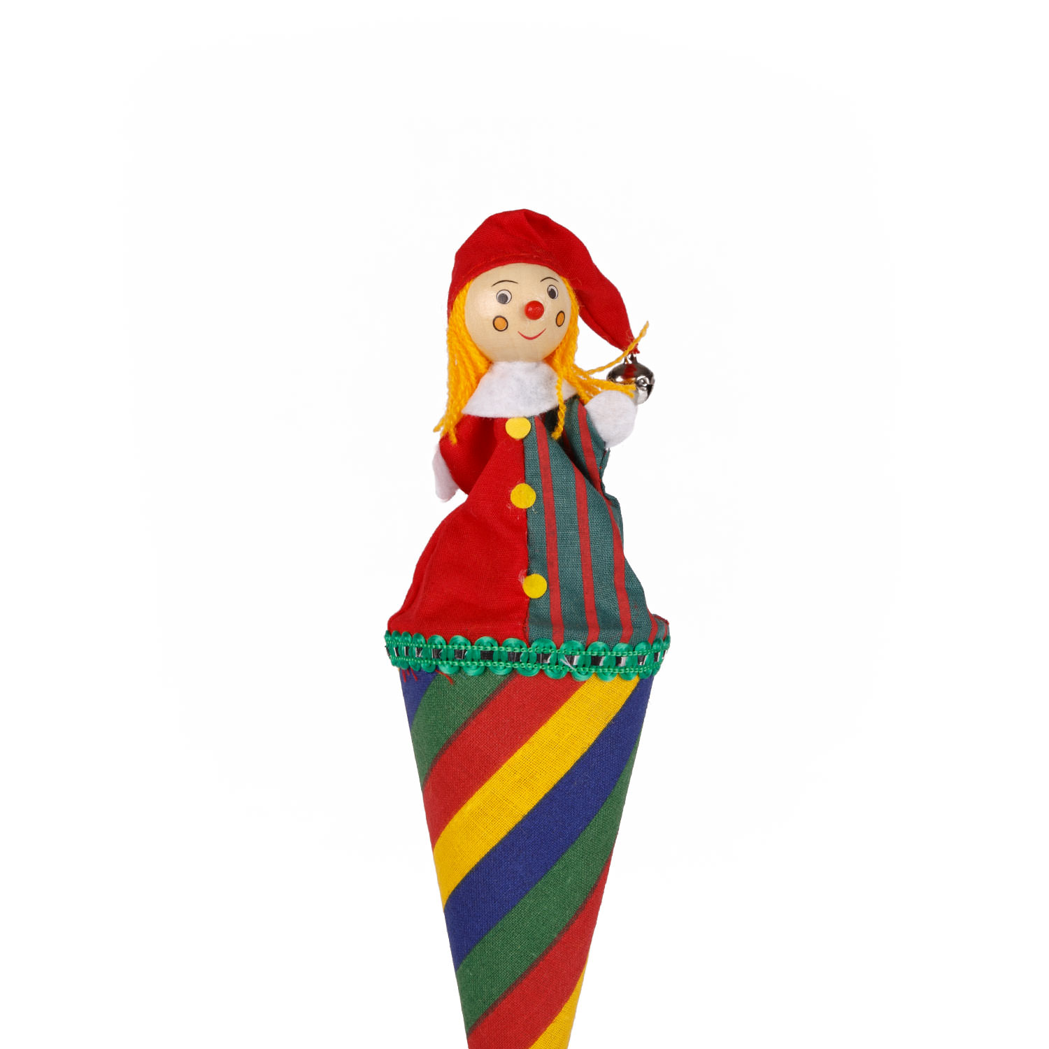 Tütenkasper  Clown bunt gestreift