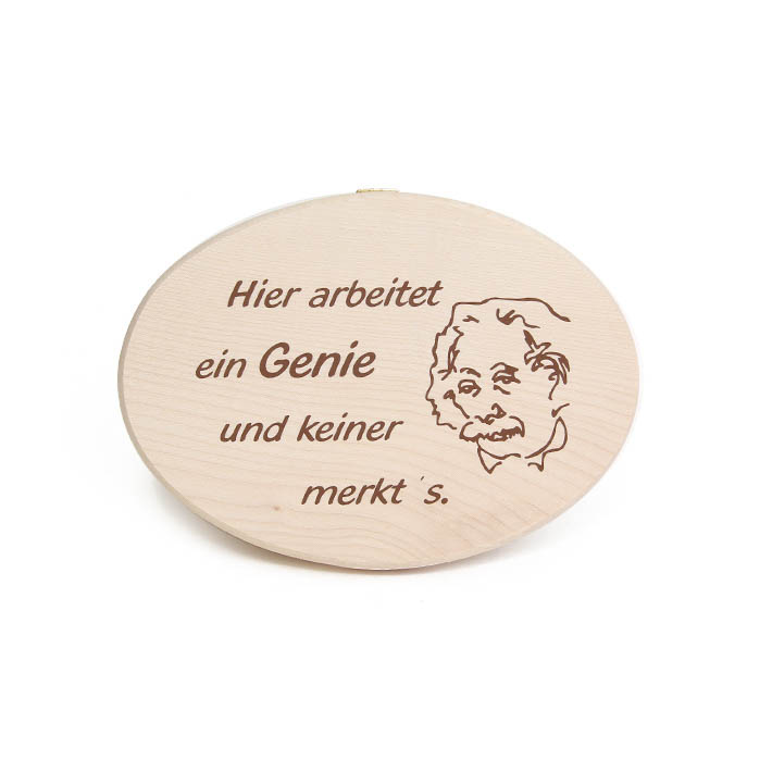 Spruchbrett "Genie"