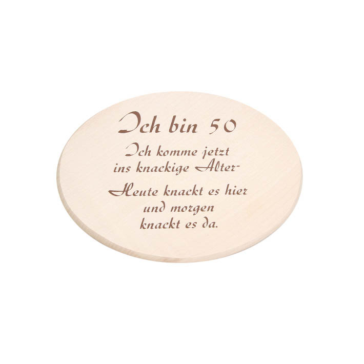 Spruchbrett "Ich bin 50"