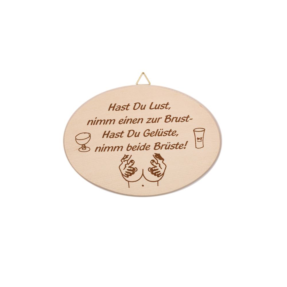 Spruchbrett "Hast du Lust…"