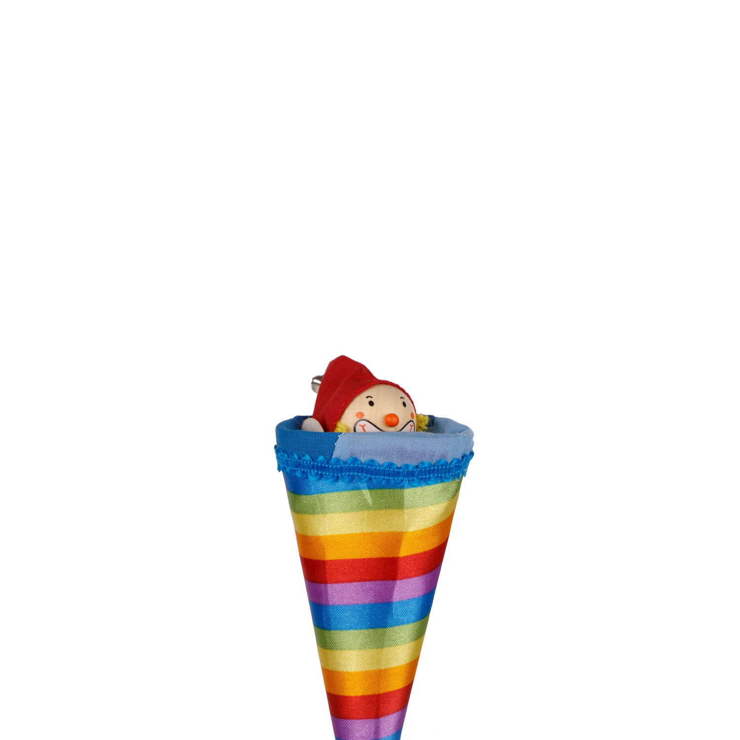 Tütenkasper  Clown bunte Streifen