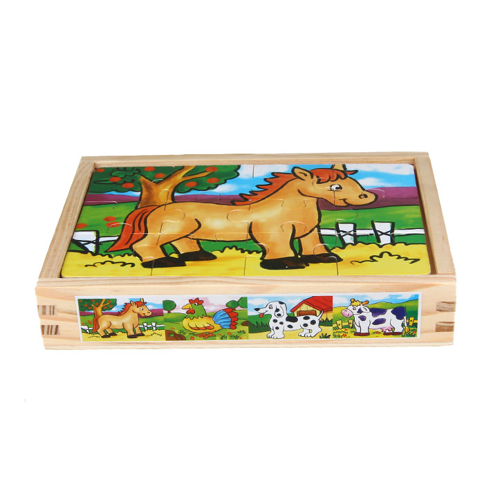 Puzzle 4-teilig "Pferd & Co."