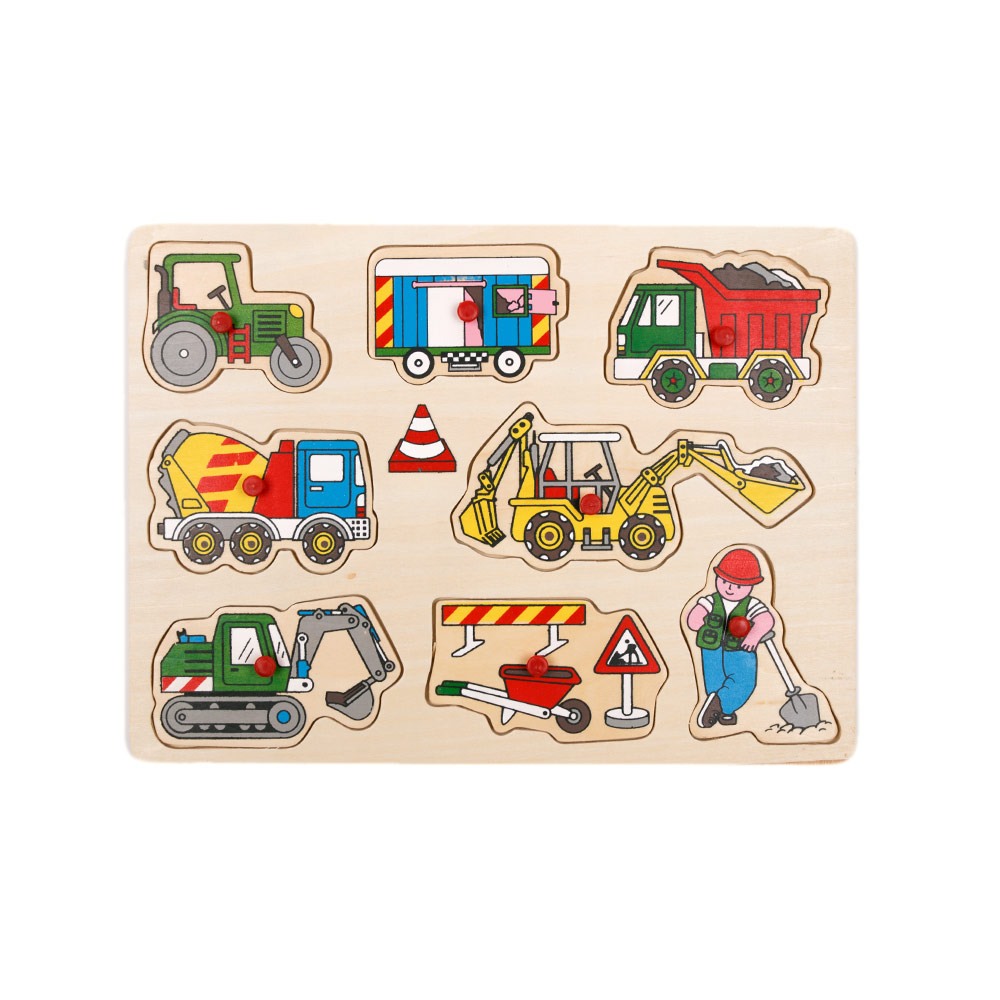 Steckpuzzle "Baufahrzeuge"