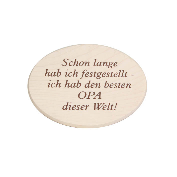 Spruchbrett "Bester Opa"
