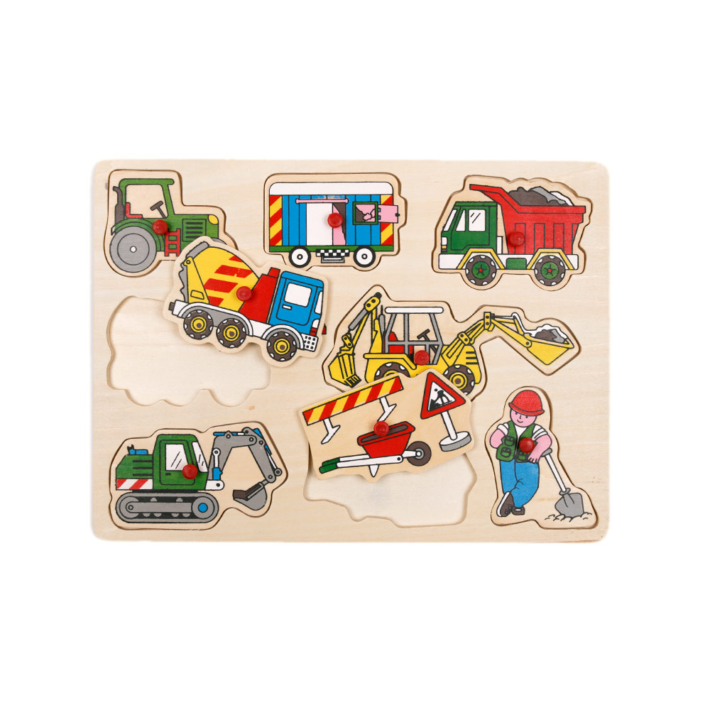 Steckpuzzle "Baufahrzeuge"
