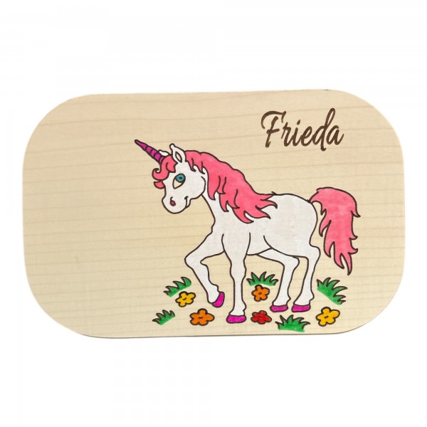 Frühstücksbrett „Einhorn“